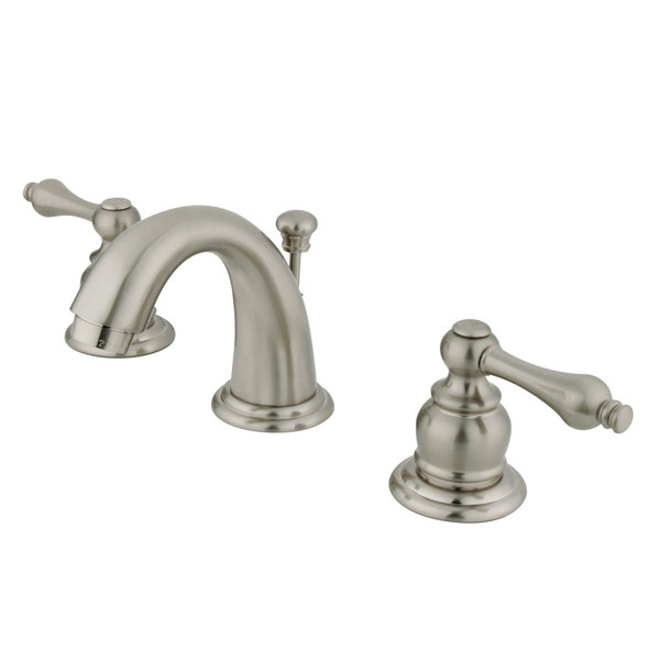 Kingston Brass English Country Widespread Bathroom Faucet, Brushed Nickel GKB918AL